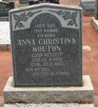 MOUTON Anna Christina nee ROODT 1908-1962
