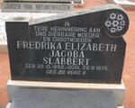 SLABBERT Fredrika Elizabeth Jacoba 1892-1975