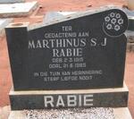 RABIE Marthinus S.J. 1915-1965