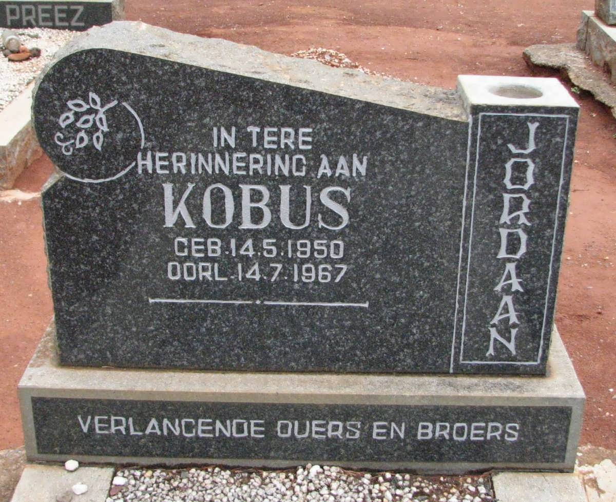 JORDAAN Kobus 1950-1967