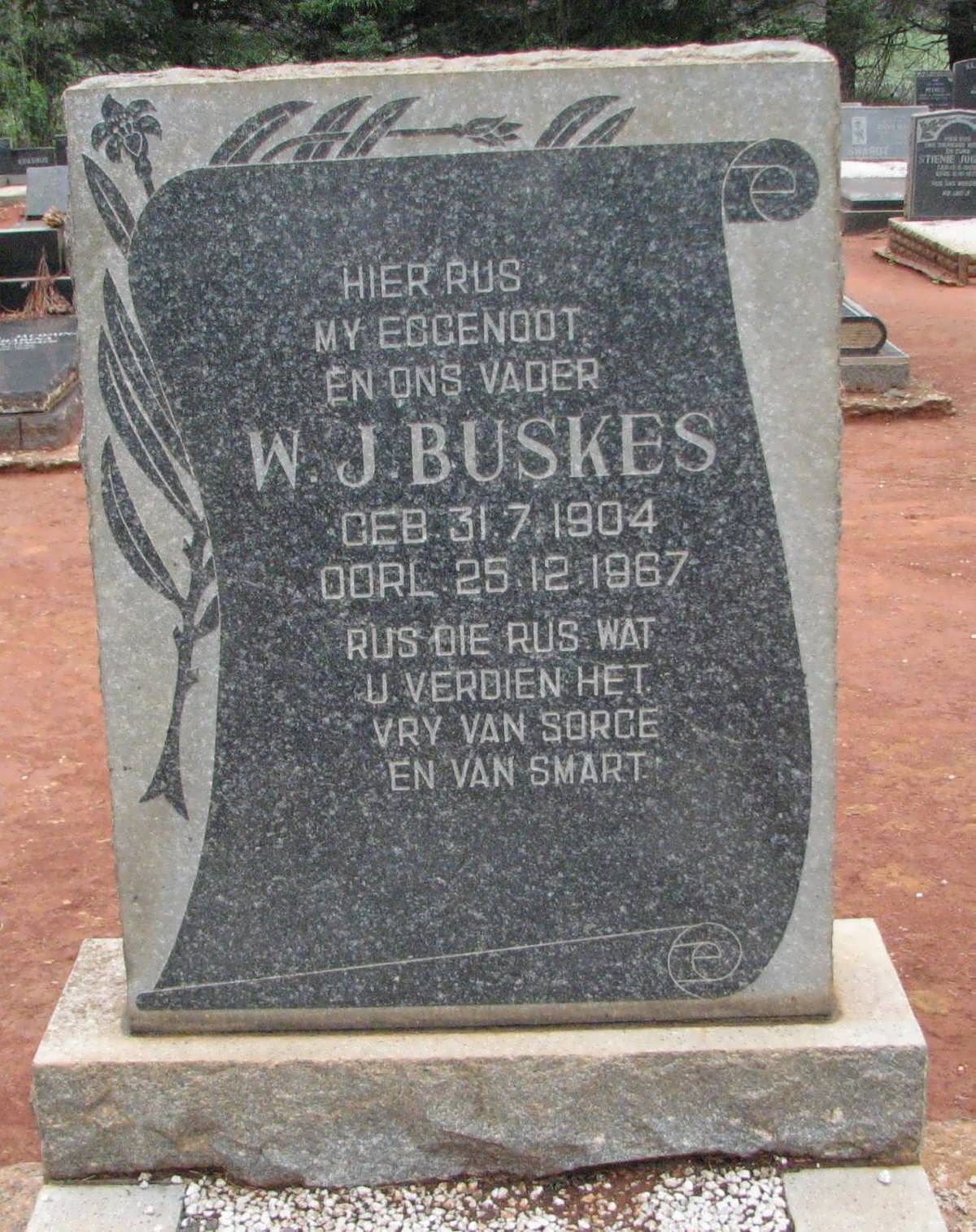 BUSKES W.J. 1904-1967