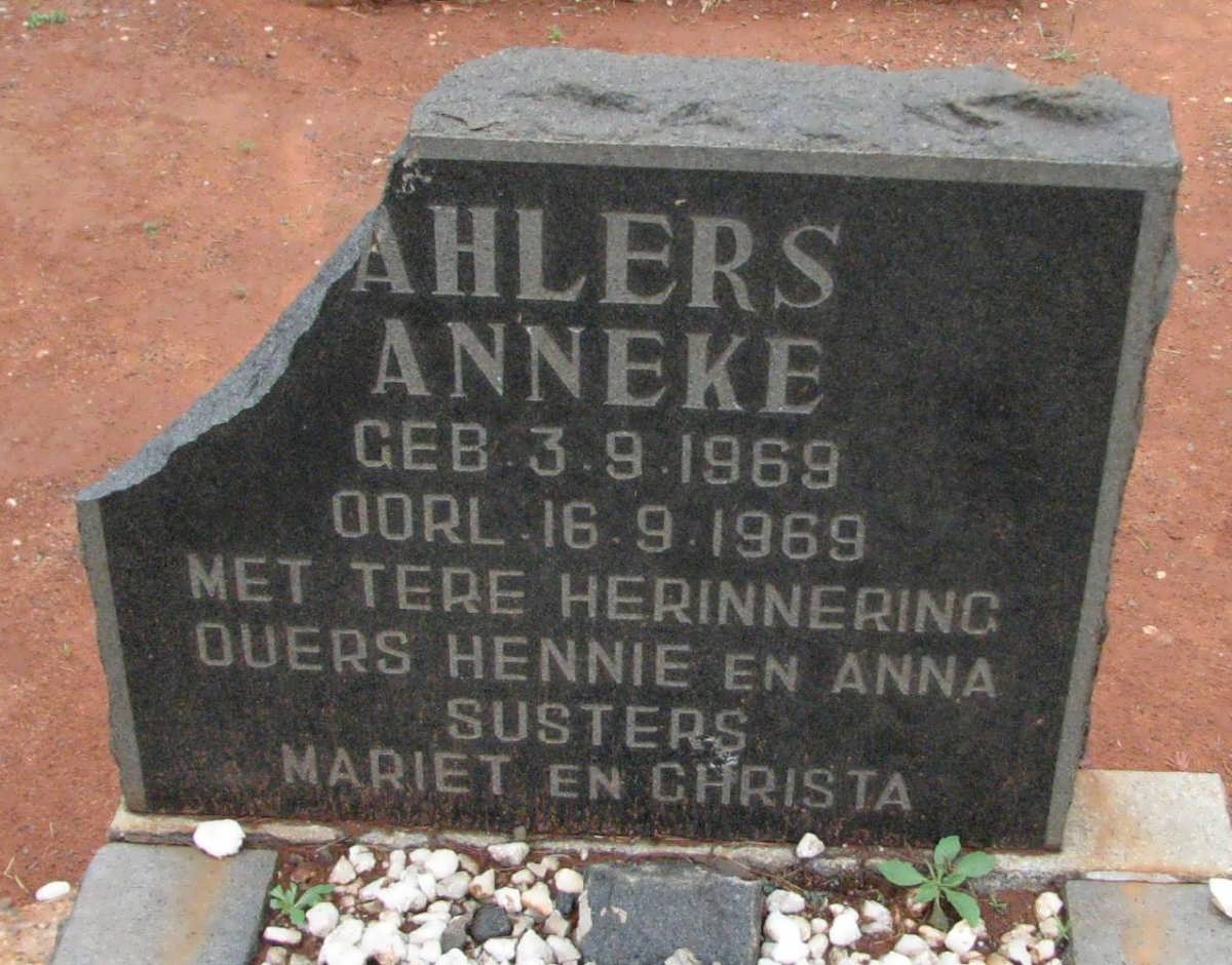 AHLERS Anneke 1969-1969