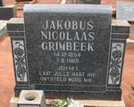 GRIMBEEK Jakobus Nicolaas 1894-1969