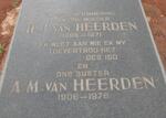 HEERDEN H.J., van 1886-1971 :: VAN HEERDEN A.M. 1906-1976