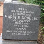 GROBLER Maria M. nee JOUBERT 1888-1974