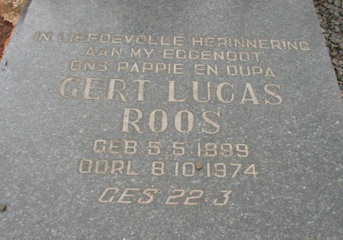 ROOS Gert Lucas 1899-1974