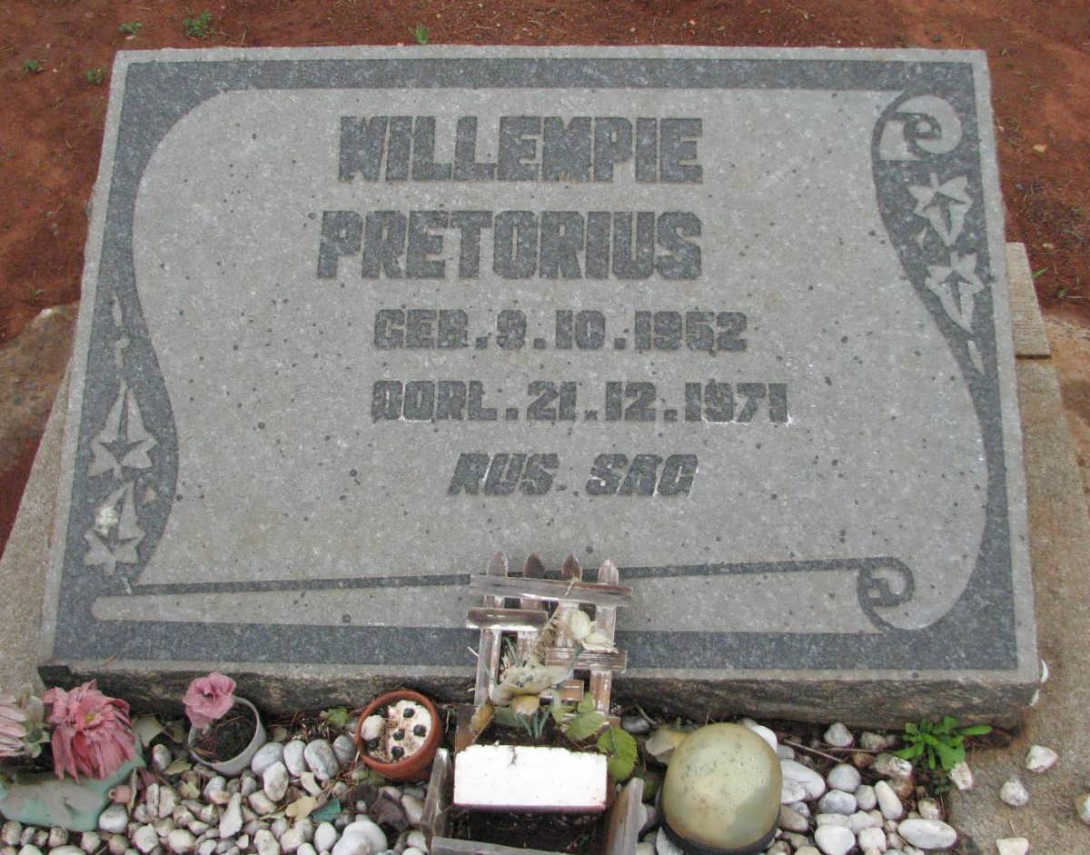 PRETORIUS Willempie 1952-1971