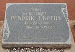 BOTHA Hendrik J. 1889-1972