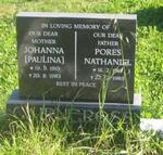 CAIRNCROSS Pores Nathaniel 1914-1989 & Johanna Pauline 1919-1983