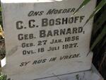 BOSHOFF C.C. nee BARNARD 1856-1927