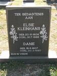 KLEINHANS Danie 1907-1990 & Elsie 1906-1986