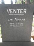 VENTER Jan Adriaan 1904-1959