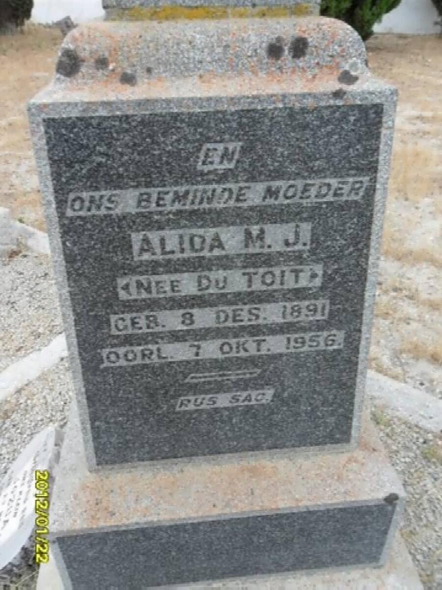 PEROLD Alida M.J. nee du TOIT 1891-1956