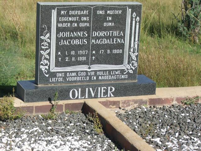 OLIVIER Johnnes Jacobus 1907-1991 & Dorothea Magdalena 1908-