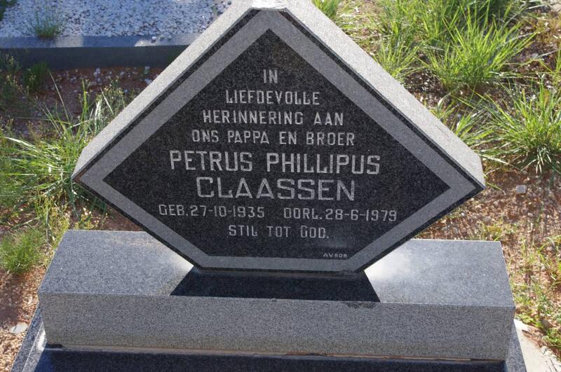 CLAASSEN Petrus Phillipus 1935-1979