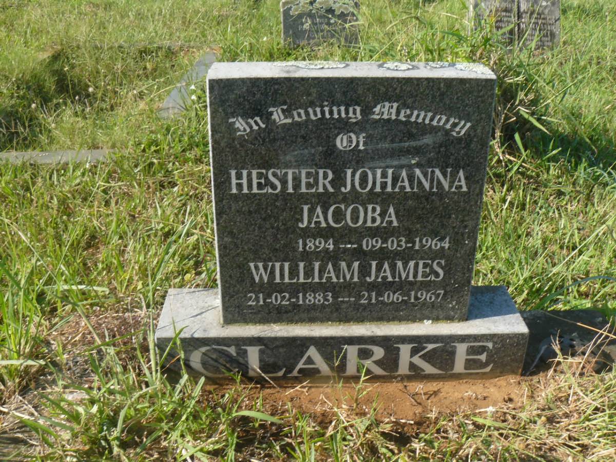 CLARKE William James 1883-1967 & Hester Johanna Jacoba 1894-1964