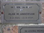 ANDERSON Alan M. 1925-1999