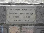 BEESON Florence Vera 1908-2011