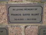 BLUNT Francis David 1910-1998