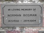 BOSMAN Norman 1930-2004