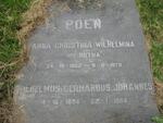 POEN Wilhelmus Gerhardus Johannes 1894-1984 & Anna Christina Wilhelmina BOTHA 1902-1979