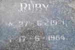 ? Ruby 1921-1984