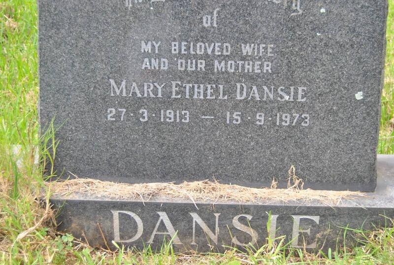 DANSIE Mary Ethel 1913-1973