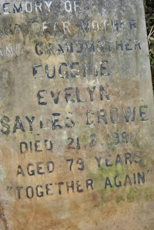 CROWE Eugenie Evelyn Sayles -1991