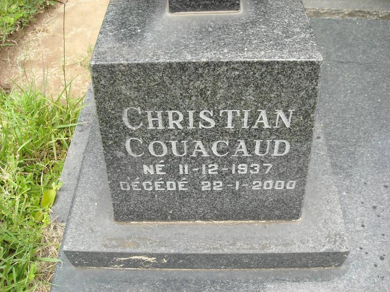 COUACAUD Christian 1937-2000