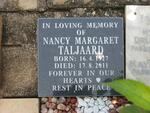 TALJAARD Nancy Margaret 1927-2011