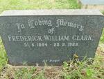 CLARK Frederick William 1894-1968