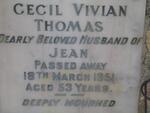 THOMAS Cecil Vivian -1951