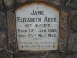 ARGO Jane Elizabeth nee INSKIPP 1865-1945
