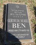 BEN Gertrude Muriel -1922
