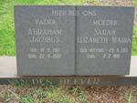 HEEVER Abraham Jacobus, van den 1911-1982 & Sarah Elizabeth Maria WEYERS 1913-1991