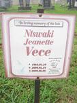 VECE Ntswaki Jeanette 1968-2009