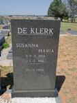 KLERK Susanna Maria, de 1904-1982