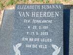 HEERDEN Elizabeth Susanna, van nee TERBLANCHE 1911-2003