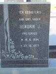 PRETORIUS Hendrik J. 1894-1977