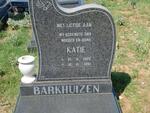 BARKHUIZEN Katie 1920-1991