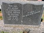 PLESSIS Lucia Sophia, du nee VENTER  1875-1967