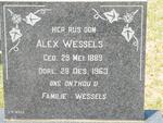 WESSELS Alex 1889-1963
