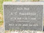 HAASBROEK A.C. 1891-1964