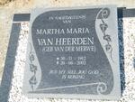 HEERDEN Martha Maria, van nee VAN DER MERWE 1912-2002