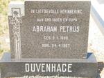 DUVENHAGE Abraham Petrus 1888-1967
