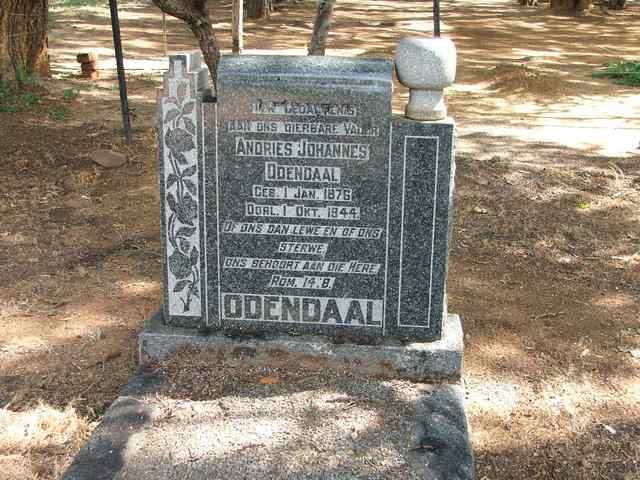 ODENDAAL Andries Johannes 1876-1944