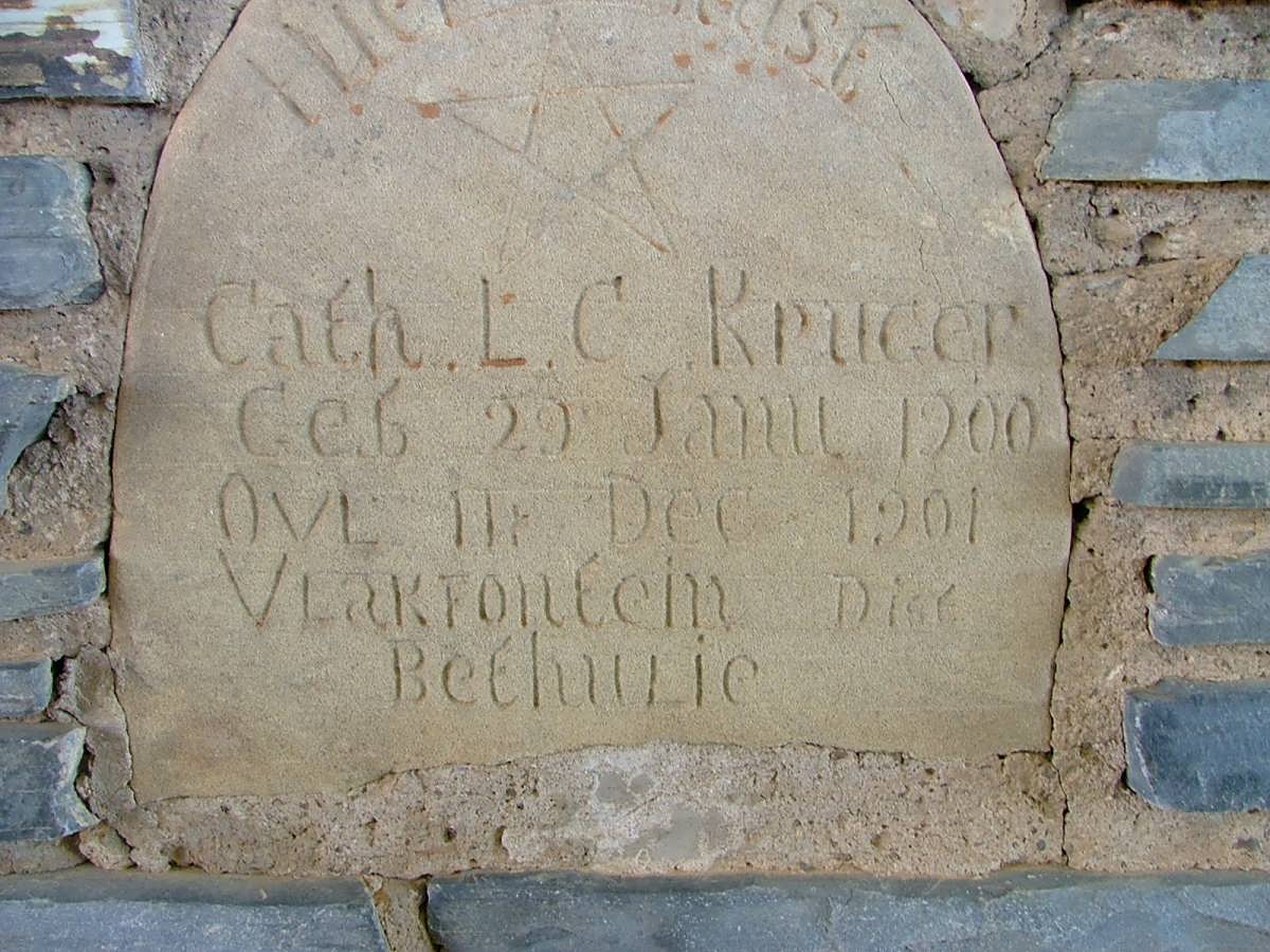 KRUGER Cath. L.C. 1900-1901