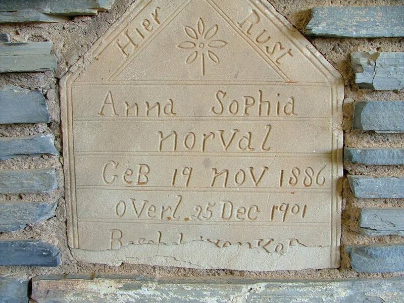 NORVAL Anna Sophia 1886-1901