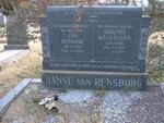 RENSBURG Jan Hendrik, Janse van 1887-1959 & Martha Magdalena MARÉ 1891-1971