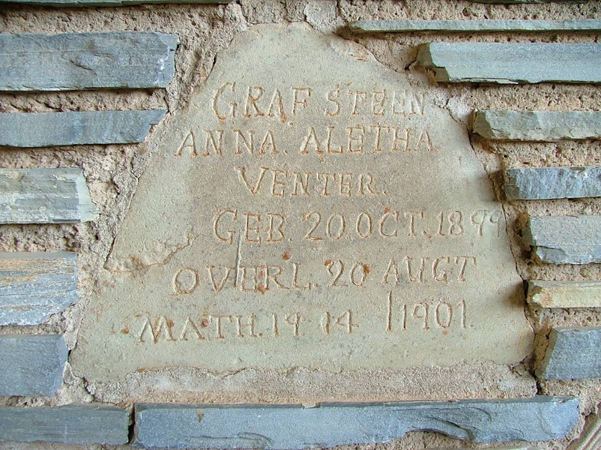VENTER Anna Aletha 1899-1901